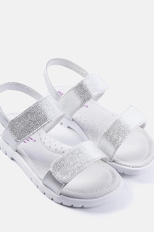 Srebrne dziecięce sandały Elkview