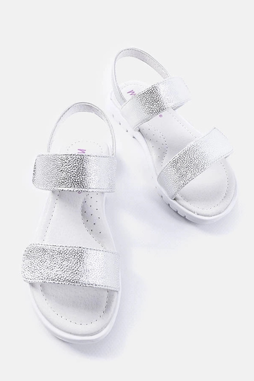 Srebrne dziecięce sandały Elkview