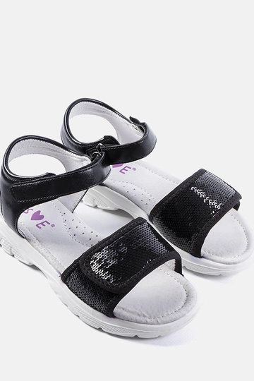 Czarne dziecięce sandały... 2