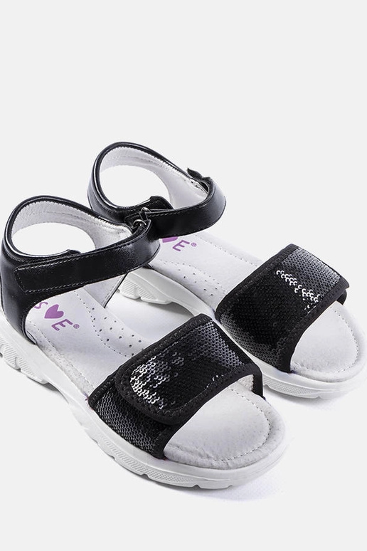 Czarne dziecięce sandały Grenier