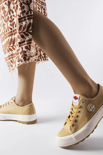 Beżowe trampki Lee Cooper LCW-23-44-1655L 2