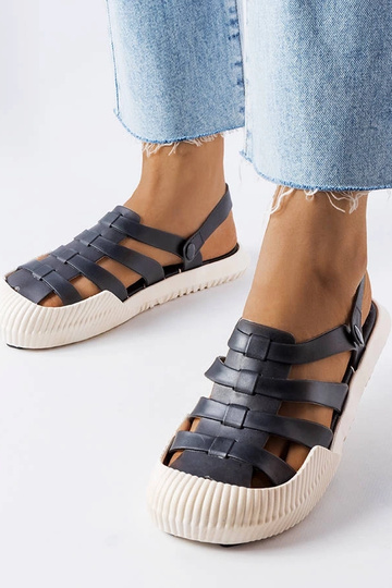 Czarne gumowe sandały Canton 2