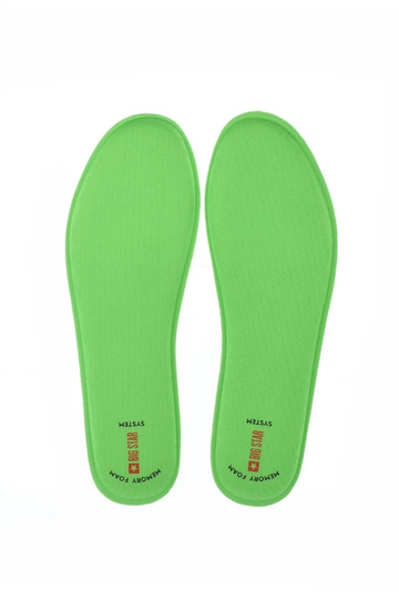 Zielone wkładki do obuwia Big Star Memory Foam