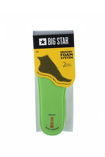 Zielone wkładki do obuwia Big Star Memory Foam 2