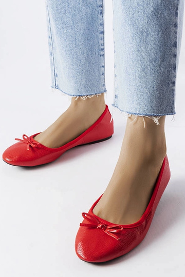 Czerwone balerinki z...