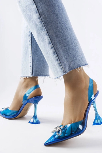 Orange neon Lorine stiletto pumps