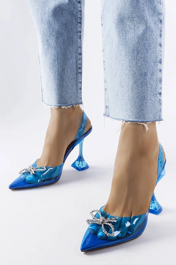 Orange neon Lorine stiletto pumps 2