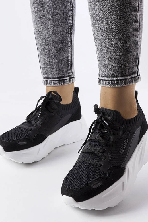 Czarne sneakersy Big Star JJ274603