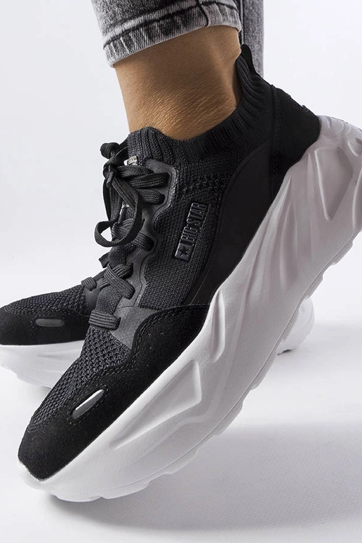 Czarne sneakersy Big Star JJ274603