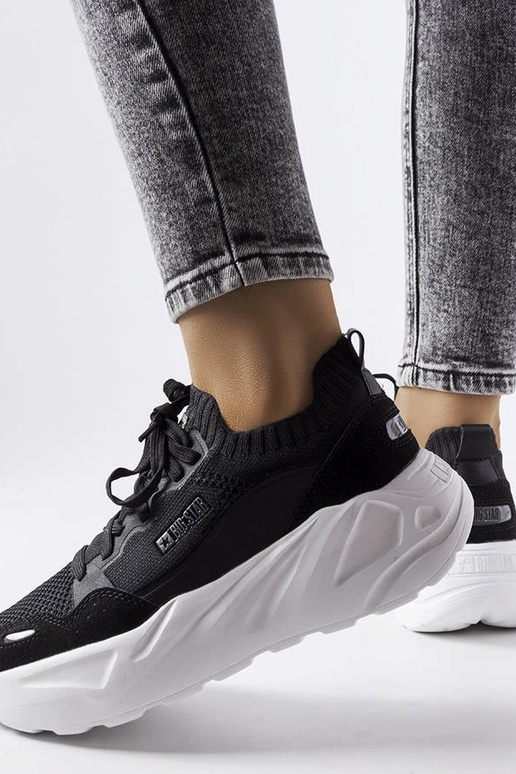 Czarne sneakersy Big Star JJ274603