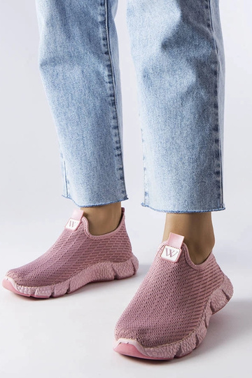 Różowe wsuwane sneakersy Yellville