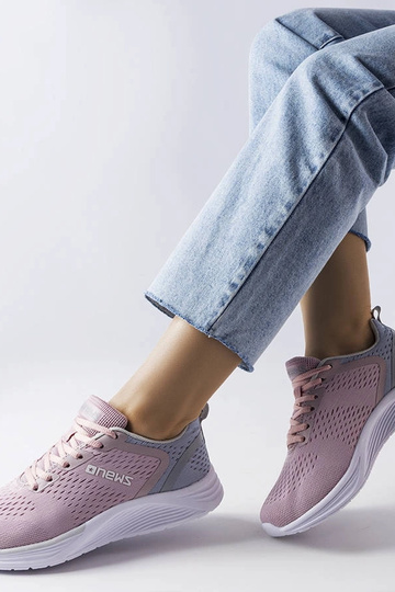 Różowe sportowe sneakersy... 2