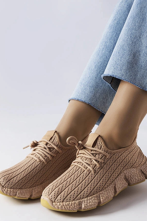 Beżowe sportowe sneakersy Élodie