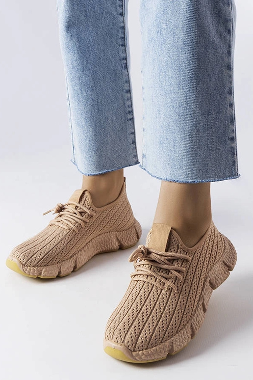 Beżowe sportowe sneakersy Élodie