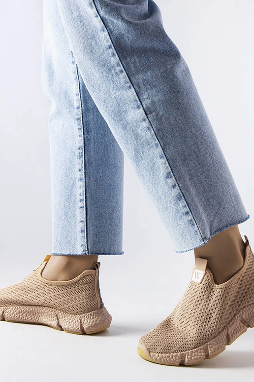 Beżowe wsuwane sneakersy Yellville