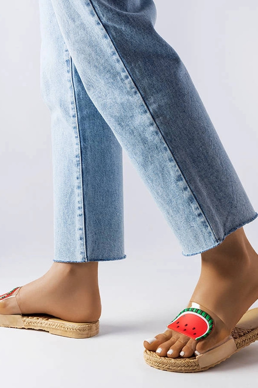 Transparentne klapki z arbuzem Foddie