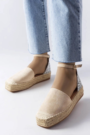 Women's red espadrilles Big Star HH274494