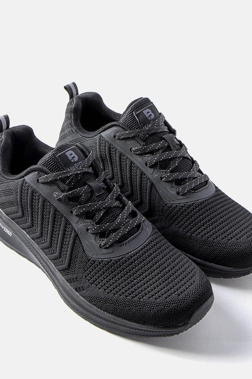 Czarne męskie buty sportowe Eunaste