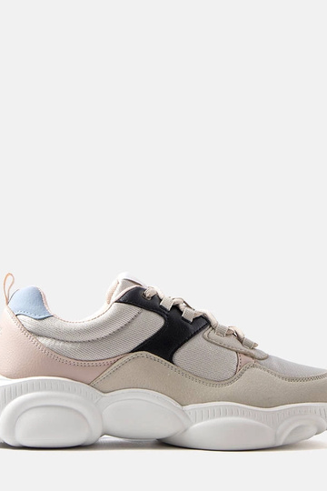 Beżowe buty sportowe damskie Lee Cooper LCWL-20-39-031