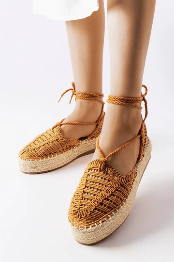Women's red espadrilles Big Star HH274494 2