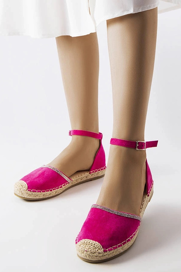 Women's red espadrilles Big Star HH274494