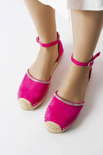Women's red espadrilles Big Star HH274494 2