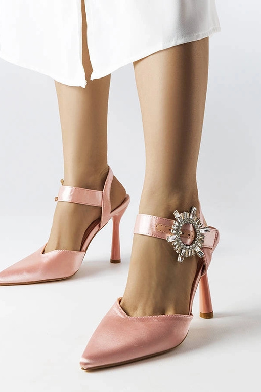 Orange neon Lorine stiletto pumps