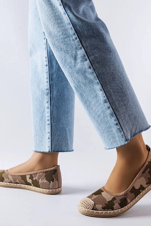 Zielone wsuwane espadryle Benedum