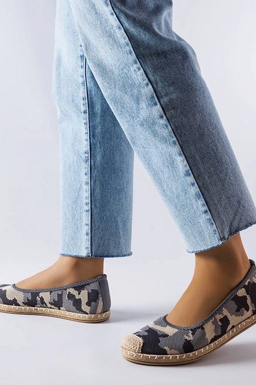 Szare wsuwane espadryle Benedum
