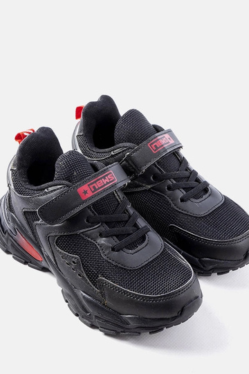 Czarne sneakersy na rzepy Ansel 2