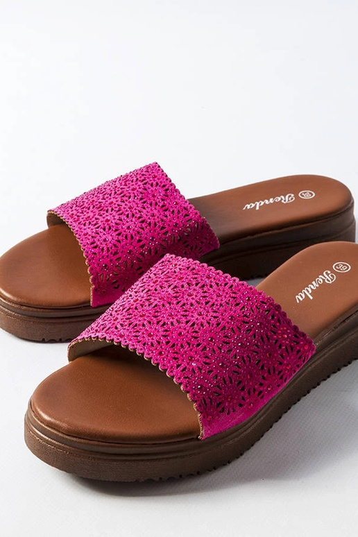 Rose gold slides Trisha