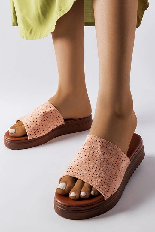 Rose gold slides Trisha Rose gold slides Trisha