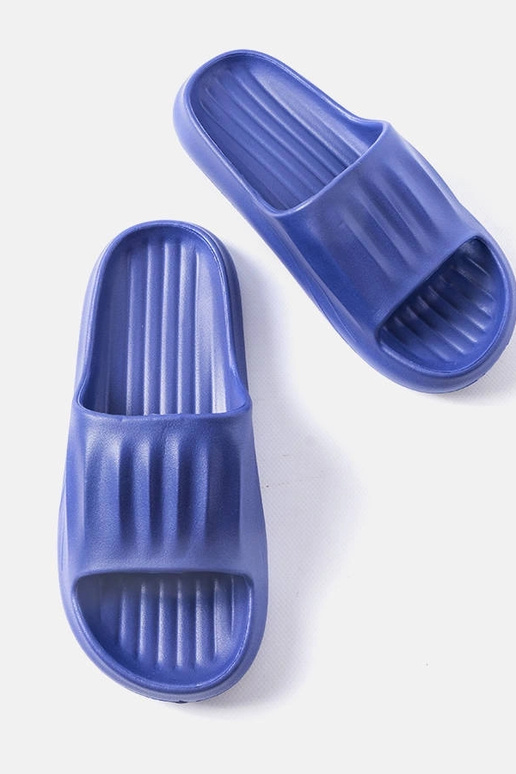 Granatowe męskie klapki Boileau