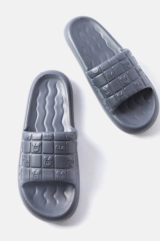 Czarne męskie klapki Butler