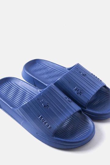 Granatowe męskie klapki Davet