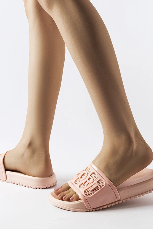 Różowe gumowe klapki Moiariello