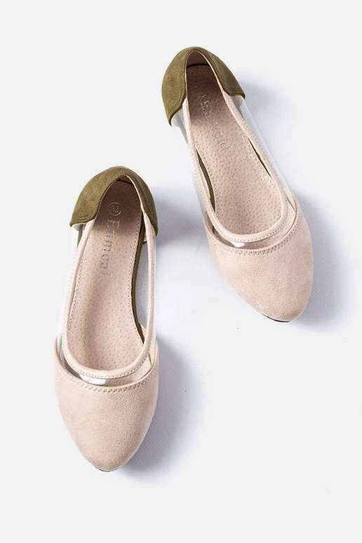 Zamszowe balerinki dziecięce Kortes...