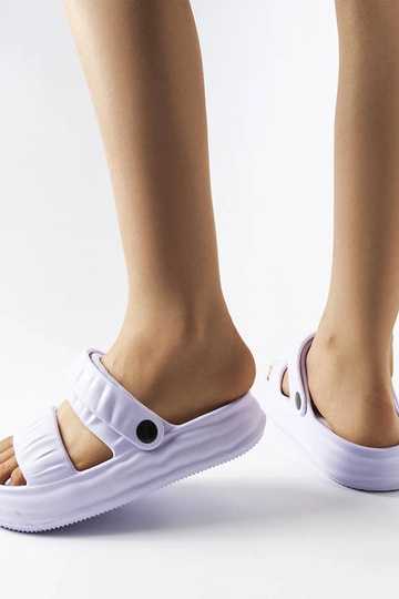 Fioletowe piankowe klapki... 2