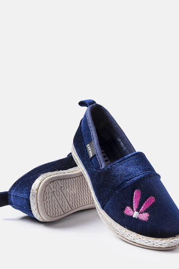 Granatowe welurowe... 2