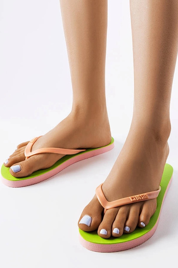 Zielono-różowe japonki Big...