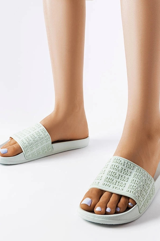 Beige slides with fur Adelma