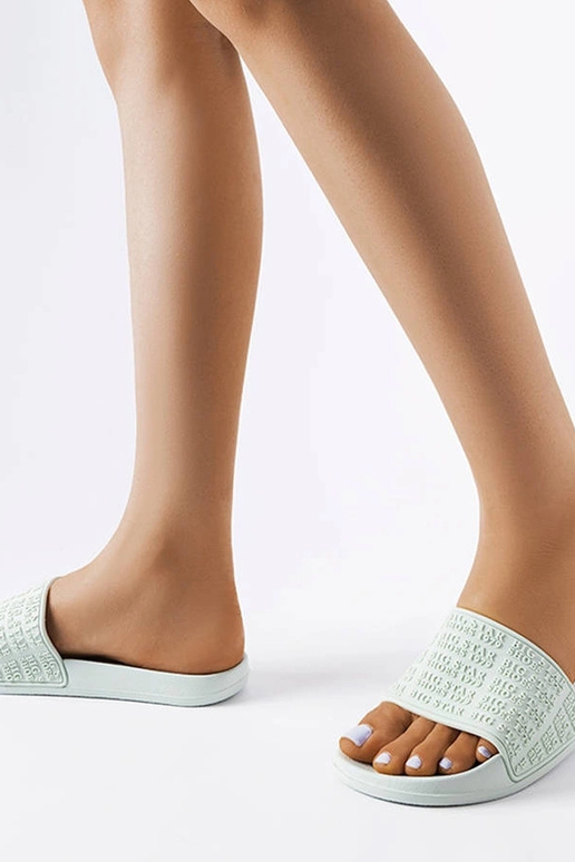 Beige slides with fur Adelma