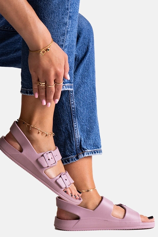 Beige slides with fur Adelma