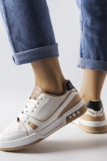 Beige Selma women's sneakers 2