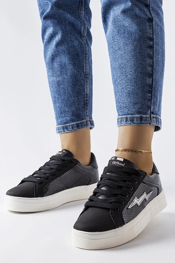 Czarne sneakersy  Vernadeau