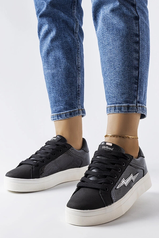 Czarne sneakersy  Vernadeau