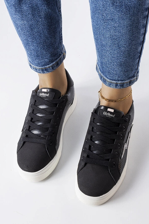 Czarne sneakersy  Vernadeau