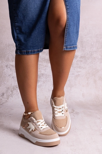 Beige Selma women's sneakers