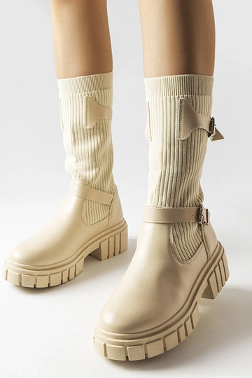 Beige boots Huff