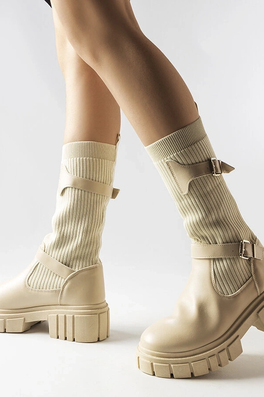 Beige boots Huff Beige boots Huff